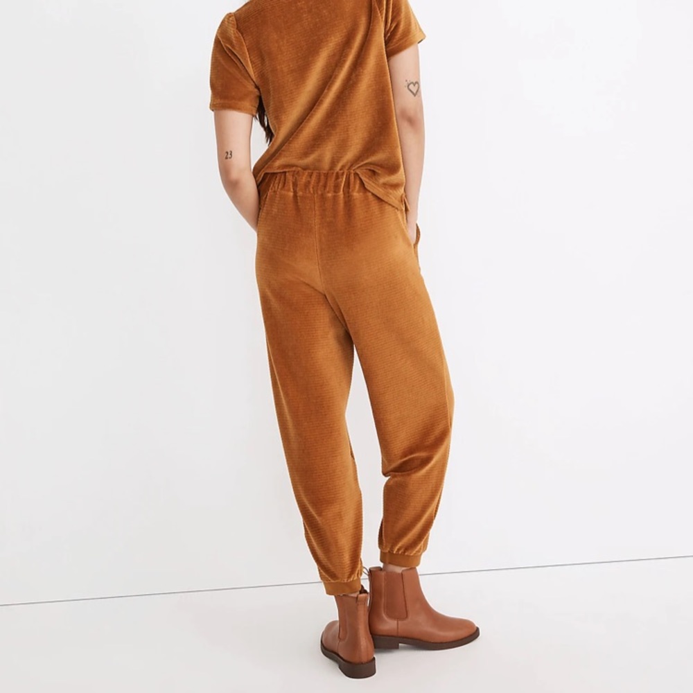 Madewell Velour Corduroy Relaxed Fit Acorn Joggers, M, NWT - Picture 3 of 6